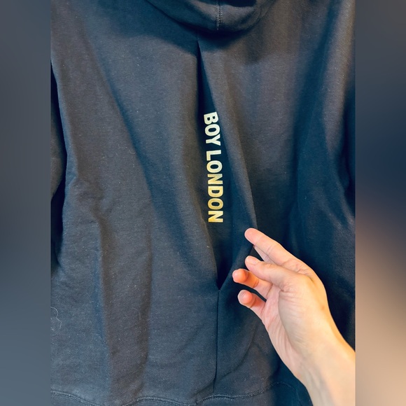 Boy London Gold Embroidered Eagle Black Hoodie Medium - Picture 10 of 10